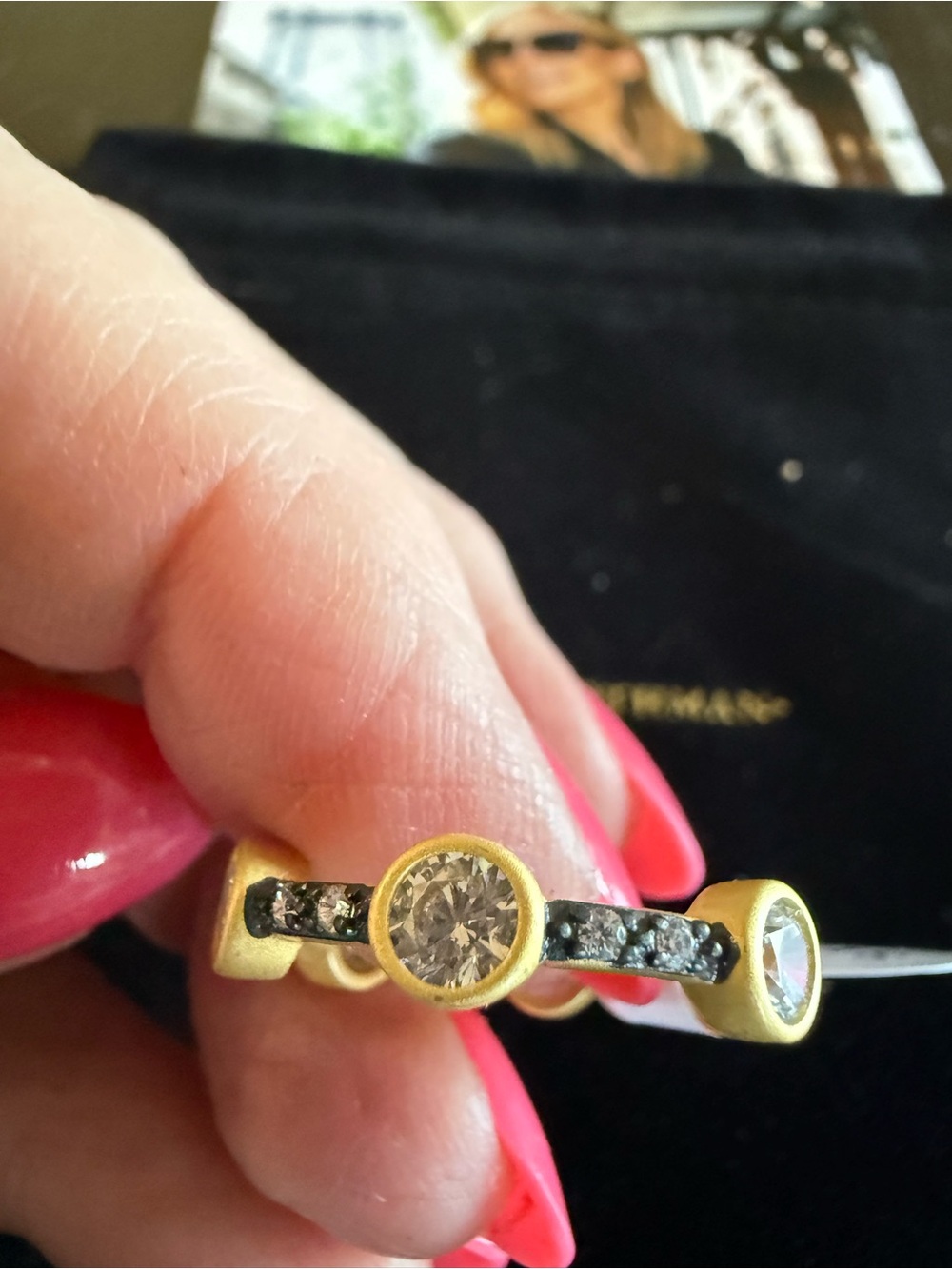Freida Rothman Sterling Silver Ring Size 8
